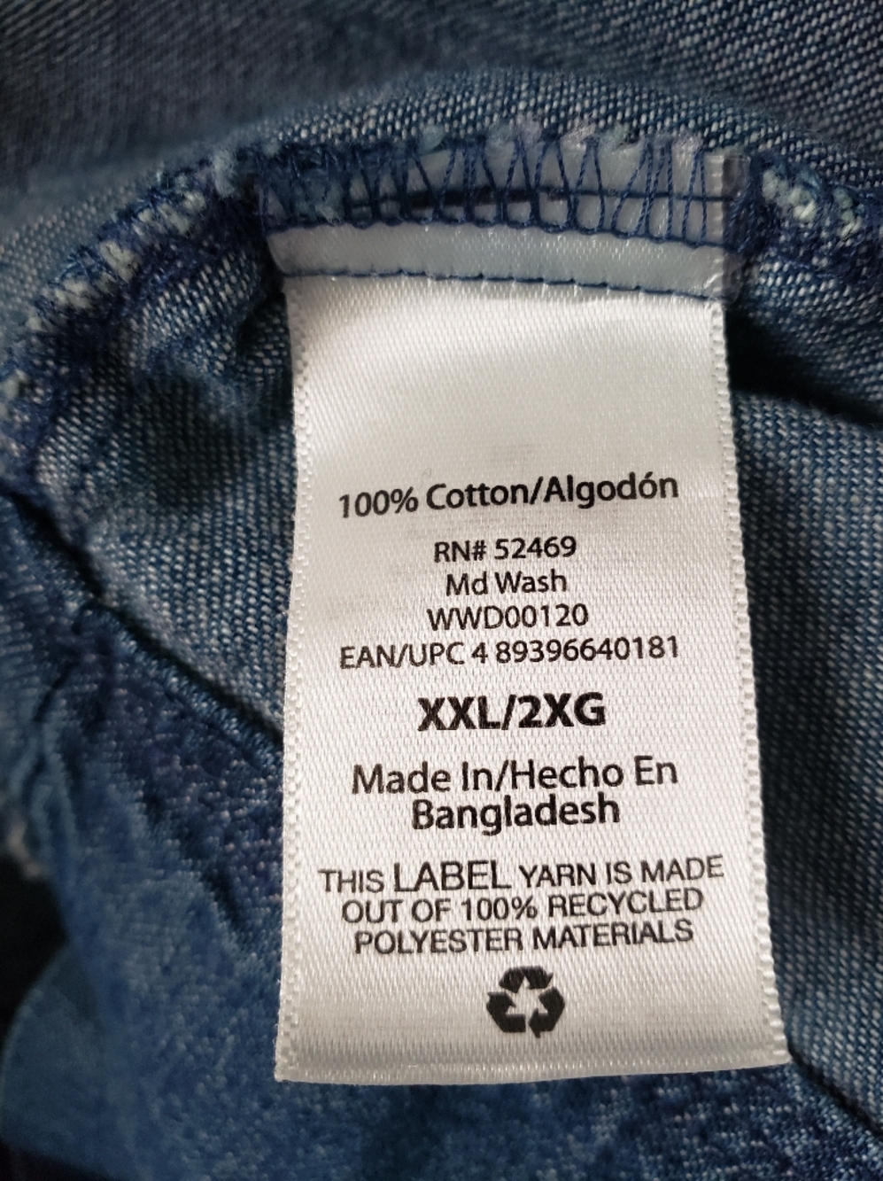 Free Assembly Relaxed Blue Denim-Style Long Sleeve Tunic Dress Size XXL - Picture 10 of 11